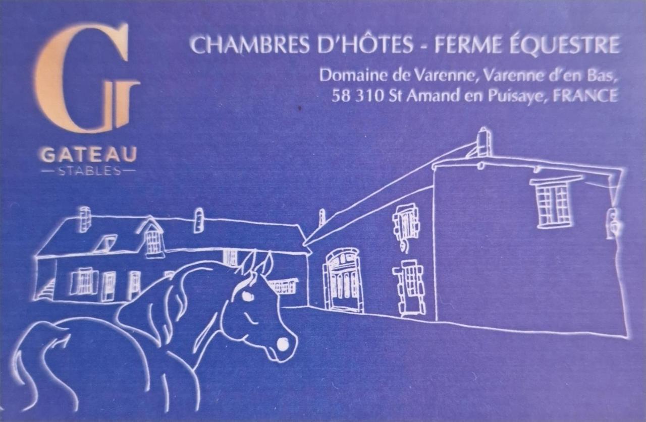 Ferme Equestre & Chambres D'Hotes Gateau Stables Proche Guedelon Saint-Amand-en-Puisaye Exterior foto